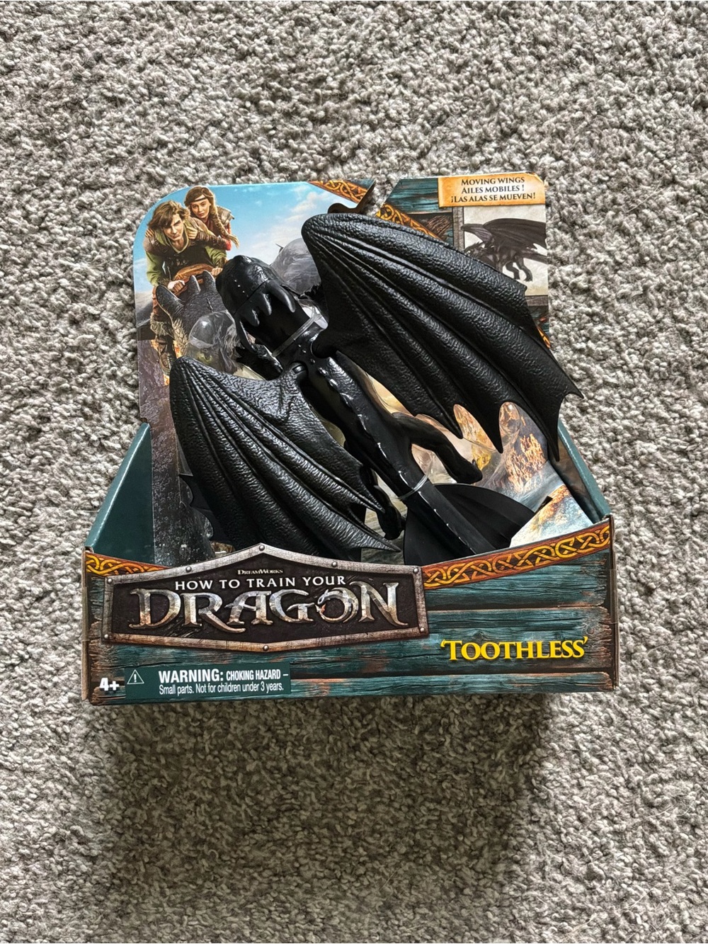 Toothless Black Dragon Figure - How to Train Your Dragon Official Movie Toy